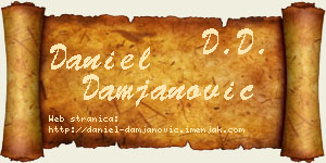 Daniel Damjanović vizit kartica